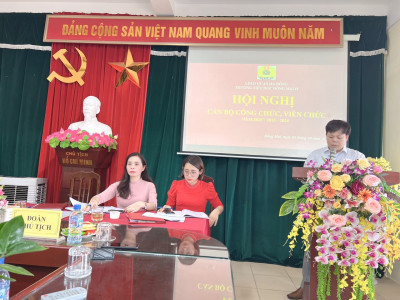 HỘI NGHỊ CÁN BỘ, CÔNG CHỨC, VIÊN CHỨC - NĂM HỌC 2023-2024